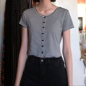 [HOLD] Striped Crop Top